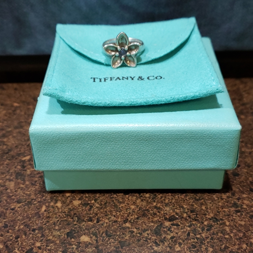 Tiffany and Co. Flower Ring Sterling Silver